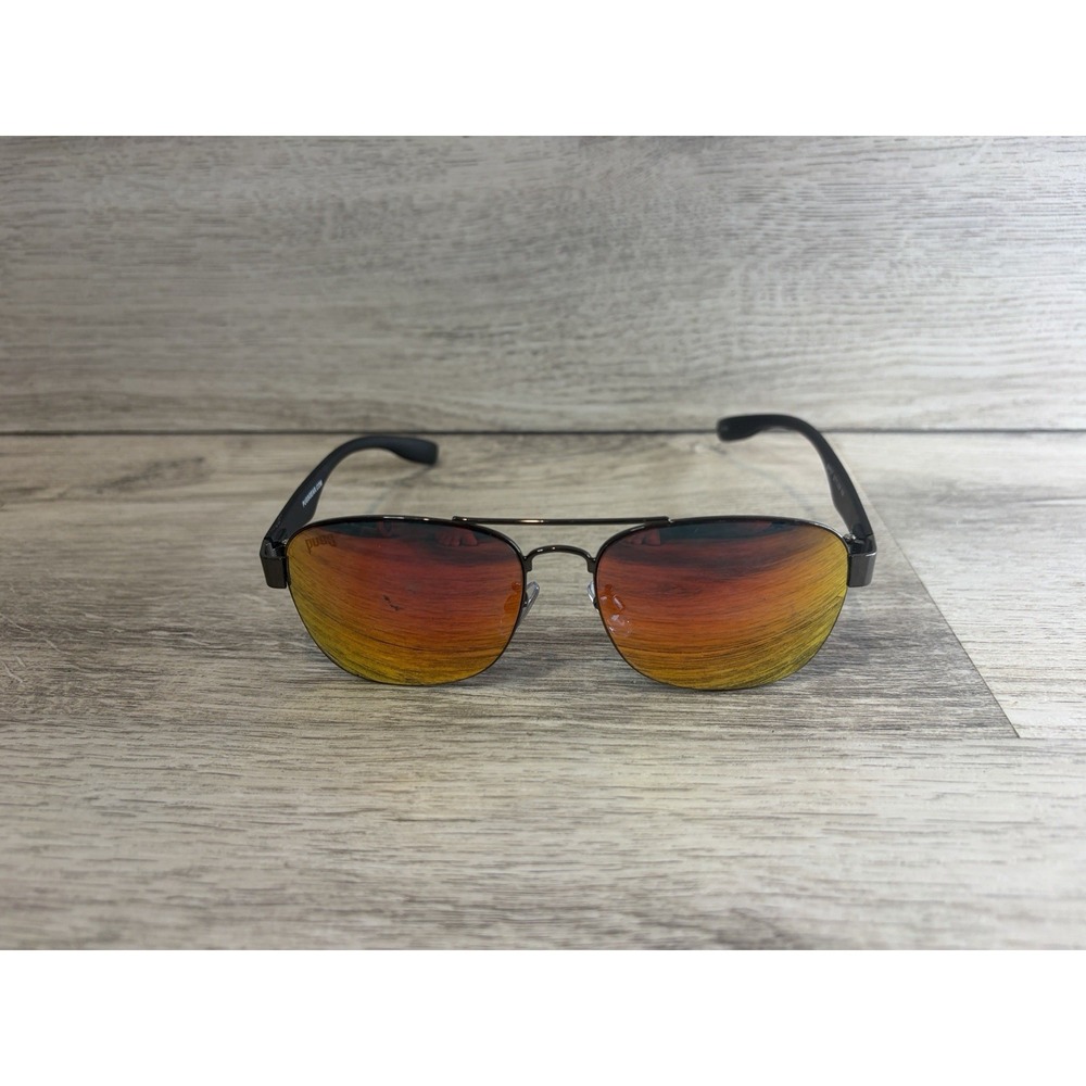 PUGS Sunglasses STYLE M4 Red Mirror Black Frames‎